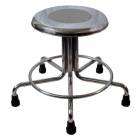 MRI Non-Magnetic Stainless Steel Stool with Rubber Tips