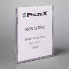 Poltex CLEANSIG Clean Room Sign Sleeve (Sample sign not included.)