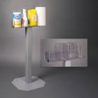 Poltex CLNSTAT-3STL Poltex Cleaning Station - Without Sign Sleeve (Cleaning materials not included.)