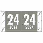 2024 Year Labels - Col'R'Tab Compatible CLYM or CRYM Series - Size 3/4" H x 1 1/2" W