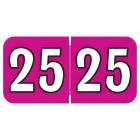2025 Year Labels - Colwell Compatible COYM Series - Size 3/4" H x 1 1/2" W