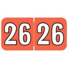 2026 Year Labels - Colwell Compatible COYM Series - Size 3/4" H x 1 1/2" W