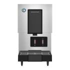 Hoshizaki DCM-271BAK-OS OptiServe™ Series Air-Cooled Countertop Mini Cubelet Ice and Water Dispenser with Built-In Storage Bin - Up to 286 lb/24-Hour Ice Production