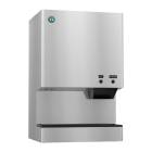 Hoshizaki DCM-500BWK Water-Cooled Countertop Small Cubelet Ice and Water Dispenser with Built-In Storage Bin - Up to 610 lb/24-Hour Ice Production