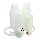 Globe Scientific Diamond® RealSeal™ Heavy Duty Vacuum Bottle, White with PP Screw Cap