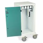 Harloff Model DSC24S-DP Short Savary Dilator Drying Cart with HEPA Filter for Dilators up to 28"L - Key Lock