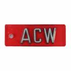 AC Wellman EAOP750-2-3 Oncology Embedded Aluminum Word Marker - 3/4" with 2-3 Letters