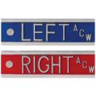 Aluminum Markers - 1/2" Left & Right - With Initials