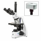 Globe Scientific EBS-1153-EPLI-DC18 bScope Trinocular Compound Microscope, HWF 10x/20mm Eyepieces, Quintuple Nosepiece with E-Plan EPLi, CMEX-18 Pro Camera