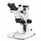 Globe Scientific ENZ-1703-S NexiusZoom EVO Trinocular Stereo Microscope, HWF 10x/23mm Eyepieces, Plan Achromatic 0.65x - 5.5x Zoom Objective, Rack & Pinion Stand