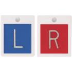 Embedded Plastic Markers - 5/8" "L" & "R" Lead-Free No Initials