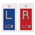 Plastic Markers - 1/2" "L" & "R" With Initials