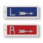 Plastic Markers - 1" Arrow - 1/2" L & R - Without Initials