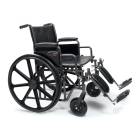Everest & Jennings® Traveler® HD Heavy Duty Wheelchair - With Elevating Legrests (Composite Footplate is Not Included)