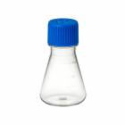 MTC Bio F4060-F 125mL PETG Erlenmeyer Flask with PP Vented Screw Cap, Flat Bottom