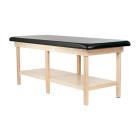 Pivotal Health Solutions FESS-6L 6-Leg Classic Wood Treatment Table - Flat Cushion