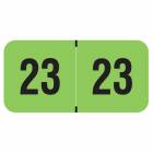 2023 Year Labels - PMA Fluorescent Green - Size 3/4" H x 1 1/2" W
