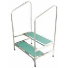 MRI Non-Magnetic Double Step Stool with Handrail