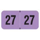 Arden Label FVYM-27-T4 PMA Fluorescent Violet 2027 Year Labels - Size 3/4" H x 1 1/2" W