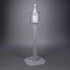 Poltex GALLONLCK-2STL28 Gallon Hand Sanitizer Steel Locking Stand - Without Side Pockets (Hand Sanitizer is Not Included)