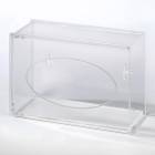 Poltex GBACOV1-W Wall-Mount Acrylic Glove Box Holder - 1 Box Capacity