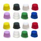 13mm Snap Caps for 13mm Glass and Evacuated Tubes and 12mm Plastic Test Tubes - Polyethylene - Single Thumb Tab