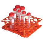 50-Place Rack for 15mL and 50mL Centrifuge Tubes - ABS - Orange