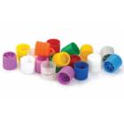 Screw Caps with Silicone Washer for Sample Tubes with External Threads - Polypropylene