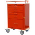 Classic Line Emergency Cart Tall Six Drawer - Standard Package