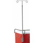 IV Pole with 2 Prong for Classic and Mini Line Carts