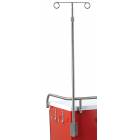 IV Pole with 2 Prongs for V-Series Carts