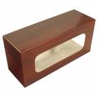 Harloff WV-2362-CM Wood Vinyl Medical Cart Single Glove Box Holder Direct Mount - Cherry Mahogany