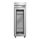 Hoshizaki HC1A-FGE-FGE Steelheart® Series Single-Section Pass-Thru Heated Cabinet with 3 Wire Shelves, Glass Door - 23.82 Cubic Feet