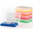 Polypropylene 96-Well PCR Racks For 0.2 mL Tubes - Assorted Colors