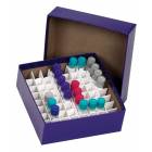 Cardboard Cryogenic Vial Blue Color Box & Lid