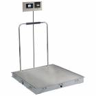 Detecto Solace In-Floor Dialysis Scale with Hand Rail - 36" x 36" Stainless Steel Platform