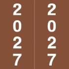 Arden Label IFYM-27-L5 IFC CL7100 Compatible IFYM Series 2027 Year Labels - Size 1 7/8" H x 1 7/8" W