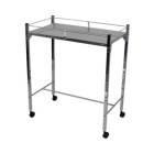 Creative Living Medical INM1501-01 MRI Non-Magnetic Utility Table with Top Shelf & GuardRails