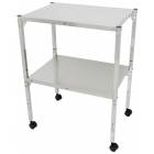 MRI Non-Magnetic Utility Table with Two Shelves