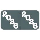 2026 Year Labels - Jeter Compatible JPYM Series - Size 3/4" H x 1 1/2" W