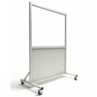 Phillips Safety LB-3648-MRI MRI Safe Mobile Lead Barrier Glass Window Size 30" H x 48" W