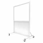 Phillips Safety LB-3648-ACR Mobile Lead Barrier with Acrylic Window Size 30" H x 48" W - Angle View
