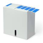 Globe Scientific LCR-33X13B Cryogenic Label Roll for 1.5-2.0 mL Tubes - 33 mm x 13 mm, Blue