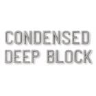 Unmounted Condensed Deep Block Lead Character - 1" Height