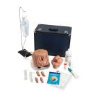 Nasco LF00842 Male and Female Catheterization Simulator, Medium Skin Tone with Female Genital Insert (Fluid Supply Stand is Sold Separately)