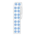Globe Scientific LTC-13B Cryo Direct Thermal Label Roll for 2.0 mL Tubes - 13 mm Dots, Blue