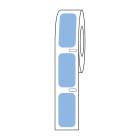 Globe Scientific LTC-27X13B Cryo Direct Thermal Label Roll for Cryogenic Vials - 27 x 13 mm, Blue