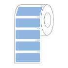 Globe Scientific LTC-51X19B Cryo Direct Thermal Label Roll for Large Tubes, Racks, and Boxes - 51 mm x 19 mm, Blue
