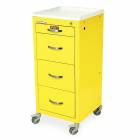 Harloff M3DS1830K04 M-Series Mini Width Tall Isolation Cart Four Drawers with Key Lock