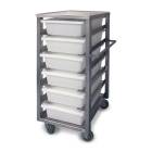 Capsa M6206SS TruAir™ Scope Transport Cart with 6-Tray Capacity